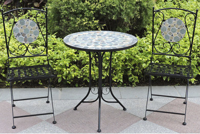 Furniture Woodside S, Woodside Small Round Outdoor Metal Coffee Table Garden Furniture