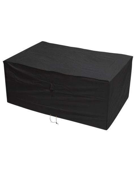 Black Woodside Heavy Duty Waterproof Rattan Cube Outdoor Furniture Cover Heavy 