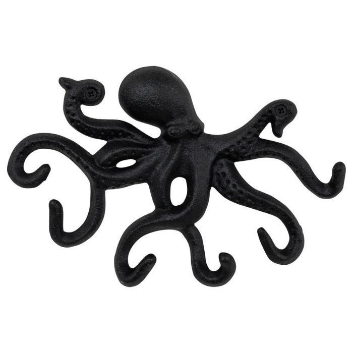 Woodside 6 Hook Cast Iron Wall Mounted Octopus Coat Hook/Key