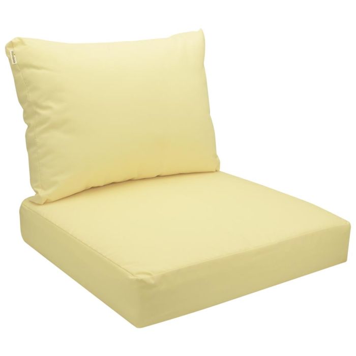 Woodside Replacement Rattan Garden Patio Furniture Seat & Back Cushions 54cm x 40cm