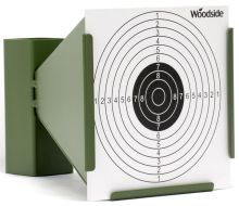 Woodside 14cm Shooting Funnel Target Holder + 100 Targets Air Rifle/Airsoft
