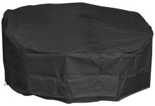 Woodside Heavy Duty Waterproof Garden Rattan Day Bed Cover BLACK 185x55/90cm