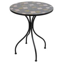 Woodside Round Mosaic Garden Coffee Table Decorative Outdoor Dining Furniture