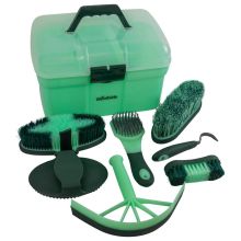 Woodside 8 Piece Equestrian Grooming Set for Horses & Ponies with Carry Case