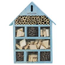 Woodside Wooden Insect Bee House Natural Wood Bug Hotel Shelter Garden Nest Box