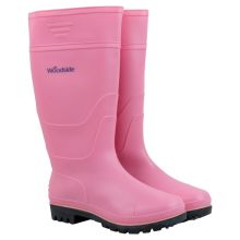 Woodside Pink Waterproof Wellington Garden Festival Boots Ladies/Girls Wellies