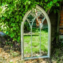 Woodside Holtby XL Decorative Arched Outdoor Garden Mirror