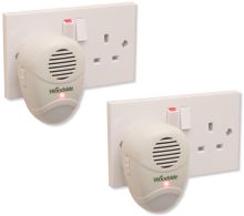 2 x Plug-In Mouse/Rat/Rodent Repeller Ultrasonic Repellent Pest Deterrent