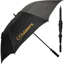 Clubbers Twin/Double Canopy 50" Black Golf Umbrella Brolly