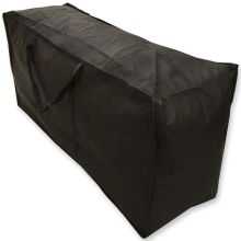 Woodside Waterproof Garden Furniture Cushion Storage Bag Black Heavy Duty