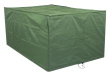 Woodside Heavy Duty Waterproof Garden Rattan Cube Set Cover GREEN 115x175x74cm
