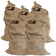 Woodside Large Hessian Jute Potato & Veg Sacks, 100x60cm Storage Bags