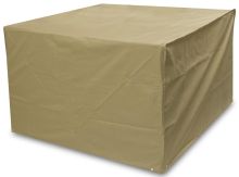 Woodside Heavy Duty Waterproof Garden Rattan Cube Set Cover SAND 120x120x74cm