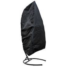 Woodside Hanging Cocoon Swing Garden Egg Chair Zipped Cover Black